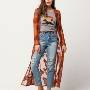 Tillys Sky & Sparrow Rustic Embroidered Kimono